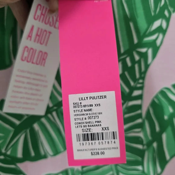 Lilly Pulitzer Morgann 3/4 Sleeves Maxi Dress New Size XXS - Picture 6 of 11